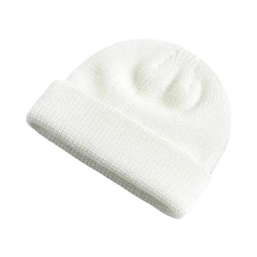 Imagem de Gorro De Inverno Unissex Quente E Tricotado, Cor Sólida, Para Meninos,
