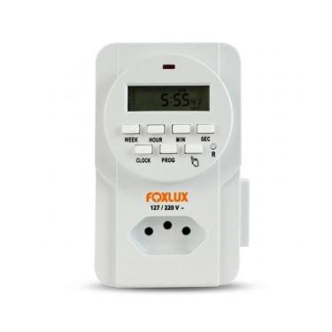 Imagem de Controlador Digital Bivolt Foxlux para Automação de Iluminação, Tomada