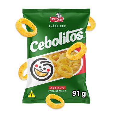 Imagem de Salgadinho de Milho Cebolitos Elma Chips 91g Crocante