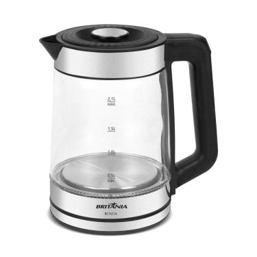 Imagem de Chaleira Elétrica Britânia 2,1L De Vidro Com Luz Led BCH21A