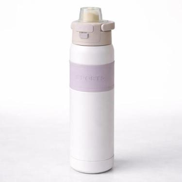 Imagem de Garrafa Térmica 830ml Esportiva Anti Vazamento Inox - Sports, Branco