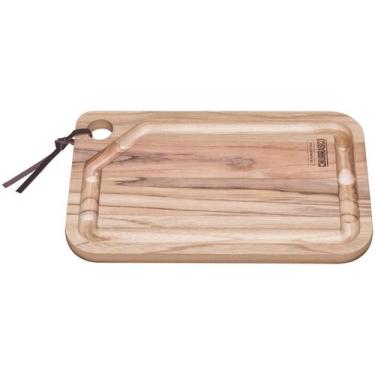 Imagem de Tábua para Churrasco de Madeira Retangular Tramontina 13212052 20x33cm
