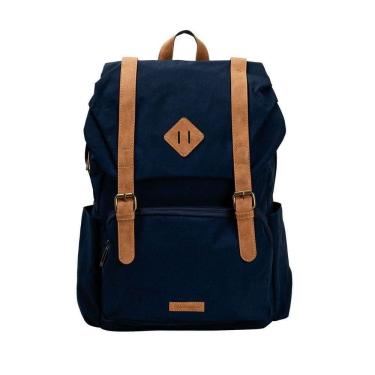 Imagem de Mochila para Laptop Imaginarium Todo Dia Marinho e Marrom em Poliéster Azul Unissex