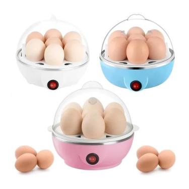 Imagem de Cozedor de Ovos Elétrico Automático 7 Ovos Gema Mole Cremosa Dura - QG