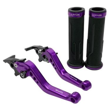 Imagem de Kit Manopla Manete Esportivo Moto Yamaha Nmax 160 Nmax Todas - Stark R