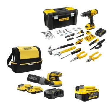 Imagem de Parafusadeira STANLEY + Lixadeira Roto + Ganhe Bateria 20V