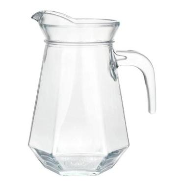Imagem de Jarra Fresh 1,3l Em Vidro Com Tampa Suco Água Drinks - lehaví, Transpa