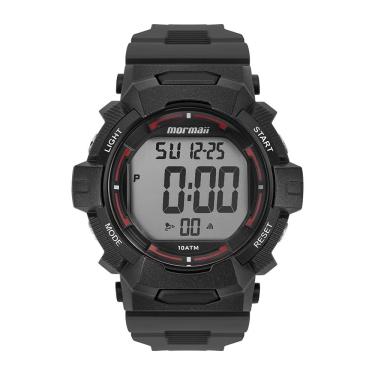 Imagem de Relógio MORMAII masculino digital preto vermelho MO0330C/8R