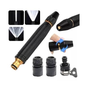 Imagem de Kit 02 Bicos Engate Rápido Pressão Mangueira Conector 3 Em 1 - B2