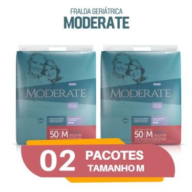 Imagem de Fralda Moderate geriátrica adulto kit 2 pacotes - Capricho Drylock