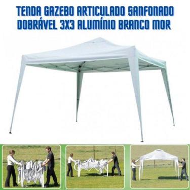 Imagem de Gazebo Tenda Articulado Sanfonado X-Flex Dobrável 3X3 Metros Alumínio 