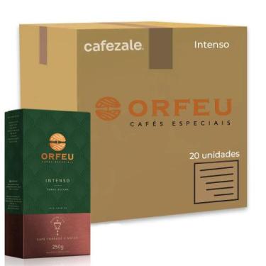 Imagem de Café Moído Premium Orfeu Intenso Kit 20 Pacotes de 250g