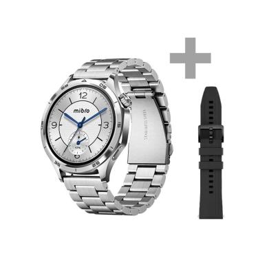 Imagem de Smartwatch Mibro Watch GT, GPS Integrado, Conexão Strava, Amoled 1,43", 5ATM, XPAW026 - Prata