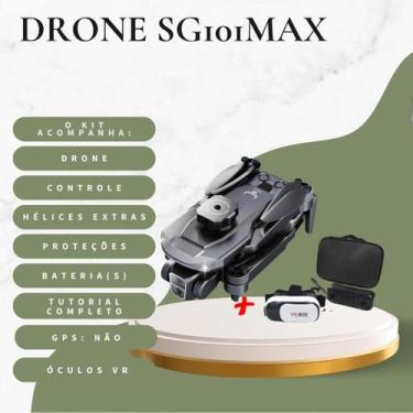 Imagem de Drone SG101, Câmera Dupla, 1 Bateria Motor Brushless, Evitação de Obst