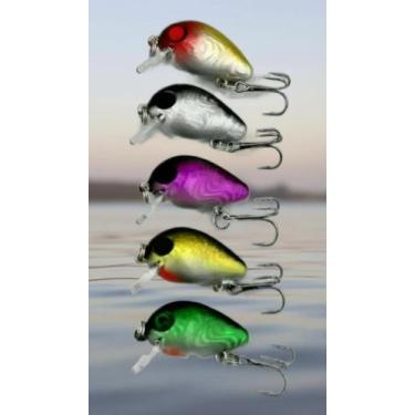 Imagem de Kit 5 Iscas Artificiais Meia Água 3cm - Congratulations Store