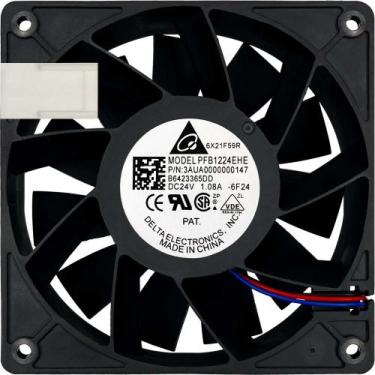 Imagem de Cooler PFB1224EHE 24V 1.08A 3L 3P 12038 B2 Garantia 2 Anos - Delta Ele