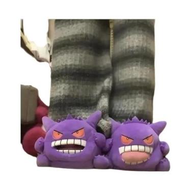 Imagem de Pantufas De Pelúcia Gengar Anime Com Sola Macia E Design Engraçado De 