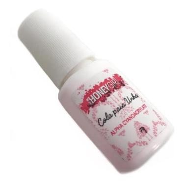 Imagem de Cola Para Unhas Tips Gel Acrigel Fibra Porcelana Postiça Honey Girl