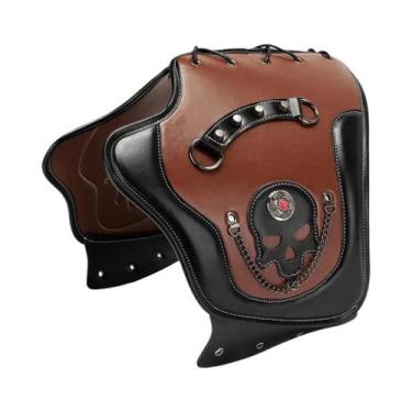 Imagem de Protetor De Calor Para Escapamento De Moto Em Couro, Anti-Queimadura, 