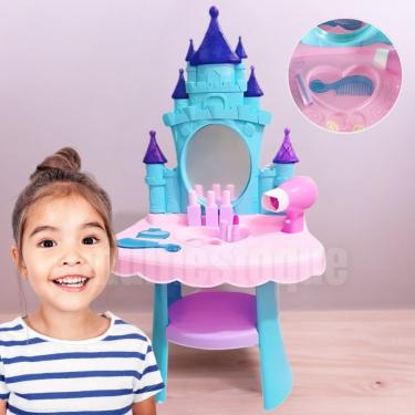 Imagem de Penteadeira Infantil com Acessórios e Secador Espelho Realista Well Kids