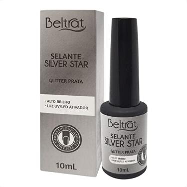 Imagem de Top coat Selante Beltrat Silver Star glitter prata unha