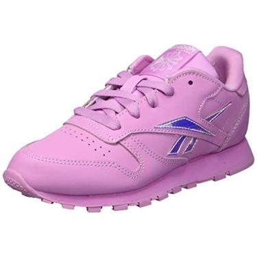 Imagem de Reebok Tênis unissex de couro clássico para bebês, Rosa jasmim/rosa jasmim/rosa jasmim, 8.5 Infant
