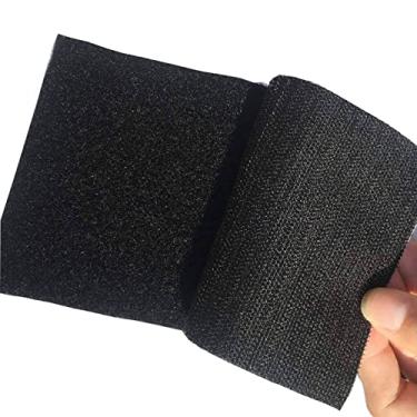 Imagem de Pacote com 4 tiras autoadesivas de nylon com 10 x 15 cm, fita adesiva dupla face, fita adesiva para uso interno e externo, em casa, escola, escritório