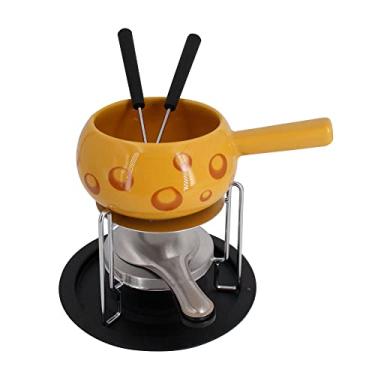 Imagem de Aparelho de fondue para queijo em ceramica 07 pecas L19xP17,2xA17,3cm cor amarela-AMARELO - Dynasty- Full Fit