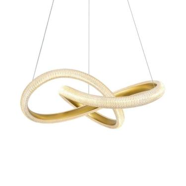 Imagem de Lustre Pendente Skylight Strip 3117 Dourado Led Bivolt