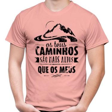 Imagem de Camiseta Masculina Evangélica Teus Caminhos - 100% Algodão - Atelier D
