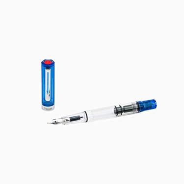 Imagem de TWSBI Caneta-tinteiro azul transparente ECO ponta EF