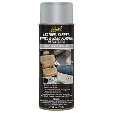 Imagem de Tinta spray de retoque SM Arnold - PRATA METÁLICA 325 ml - Para couro, tapete, vinil, metal, plástico, policarbonato, polipropileno, acrílico, Lexan, fibra de vidro | Refinador de aerossol de grau