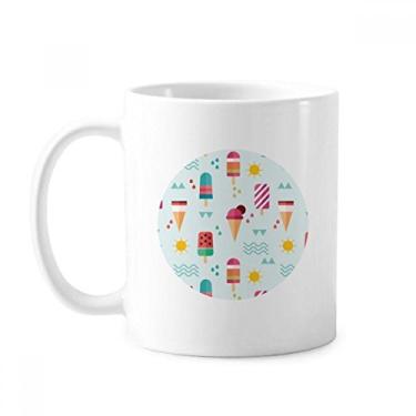 Imagem de Sun Mountain River Popsicle Caneca de sorvete doce cerâmica xícara de café porcelana louça