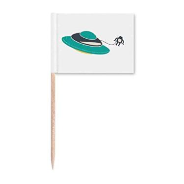 Imagem de Universe Alien Monster UFO Marcador de Palito de Dente Topper Decoração de Festa