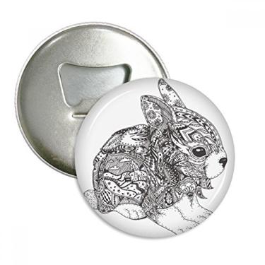 Imagem de Paint Rabbits Friend Company abridor de garrafas ímã de geladeira emblema multifuncional