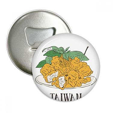 Imagem de Cobra Comida Frita Peços Abridor de Garrafas Ímã de Geladeira Emblema Multifuncional