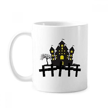 Imagem de Caneca castelo de cerâmica Halloween Brightly Lit Castle