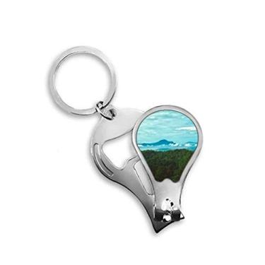 Imagem de Blue Sky Green Silvicultura Ciência Natureza Cenário Cortador de Unhas Abridor Chaveiro Tesoura