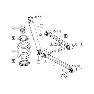 Imagem de Mopar 5212 5322AE, braço de controle de suspensão