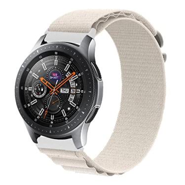 Imagem de Pulseira de Nylon Presilha Marca 123Smart Compativel com Watch 42mm / Gear Sport e Gear S2 R732 Marca 123Smart - Bege