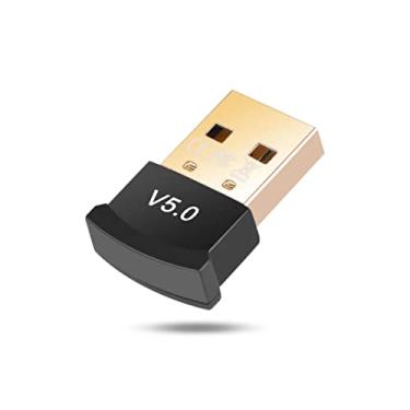 Imagem de Receptor Bluetooth 5.0 Adaptador USB Wireless Transmissor Para PC, Computador, Notebook, Laptop, Fone de Ouvido, Gamepad, Impressora, Acessório Eletrônico Preto ou Branco LINHA PREMIUM SYANG (PRETO)