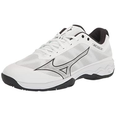Imagem de Mizuno Tênis masculino Wave Exceed Light, Branco/preto, 43