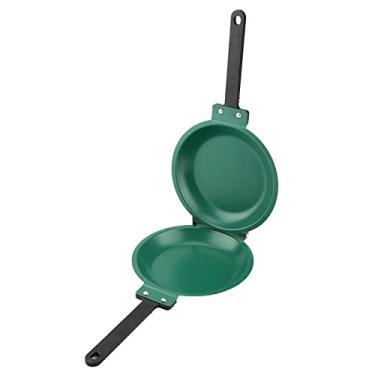 Imagem de Frigideira dupla face OKJHFD, frigideira antiaderente profissional durável com revestimento de cerâmica, frigideira para fazer panquecas para utensílios de cozinha domésticos