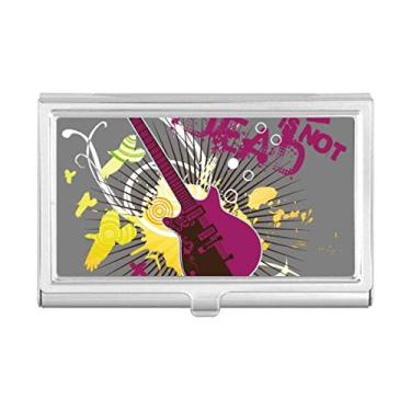 Imagem de Porta-cartões de visita para instrumento de música Rock Musical, caixa de bolso
