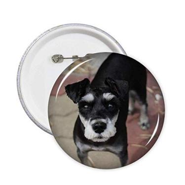 Imagem de Black Dog Pet Animal Lindos Pinos de Imagem Emblema Emblema Acessório Decoração 5 peças