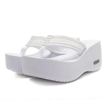 Imagem de Tamanco Confortável Plataforma EVA Barth Shoes Hibisco (Branco, BR, Adulto, Numérico, M, 37)