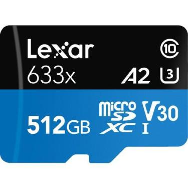 Imagem de Cartão De Memória Lexar Micro Sd Xc 512Gb Uhs-I 100Mb/S 633X