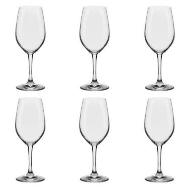 Imagem de Conjunto De Taças De Cristal Para Vinho 6 Peças 380 Ml Oxford