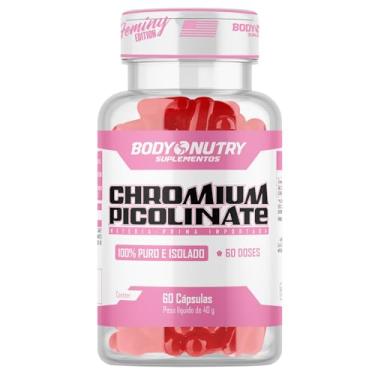 Imagem de Picolinato de Cromo Controle de Apetite Chromium Picolinate Pote 60 Cápsulas 35mcg 100% Puro Auxilia Metabolismo Fonte de Cromo Isolado Rende 60 Doses Suplemento Mineral Matéria Prima Importada - Body Nutry