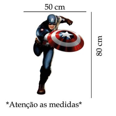 Imagem de Adesivo De Parede Capitão América Mod03